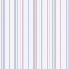 Harmony  Gender Neutral French Ticking Stripes in Pink and Blue