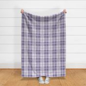 buffalo plaid with brush stroke texture lines purple large scale coordinating collections
