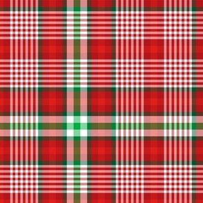 FS Christmas Red, Green White Plaid