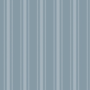 Winter Blue French Provincial Ticking Stripe