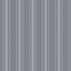 Grey Blue French Provincial Ticking Stripe