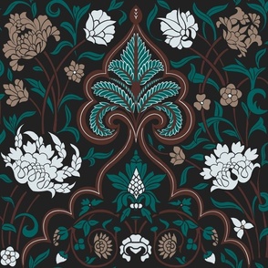 Mughal jali pattern/elegant/intricate  floral