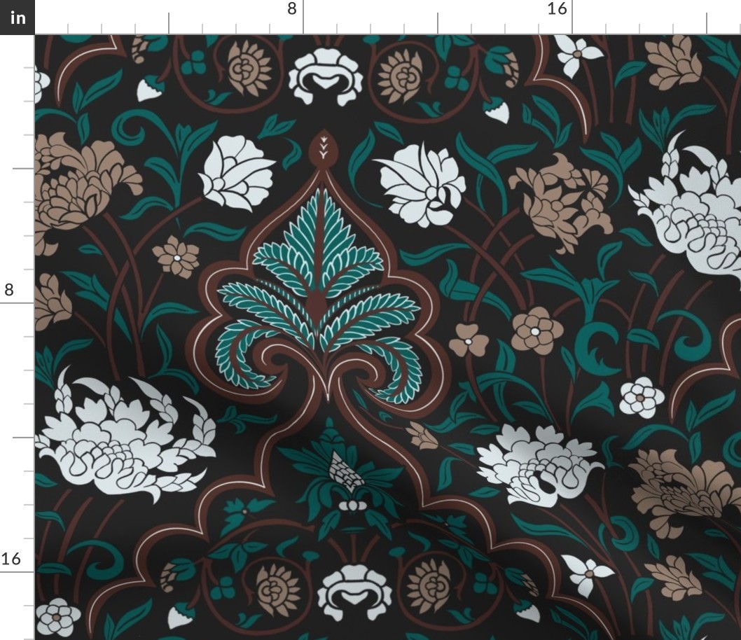 Mughal jali pattern/elegant/intricate  floral