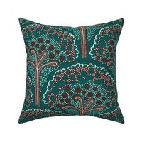 Earthy Woodland Whimsy - Dark Green/Brown Large