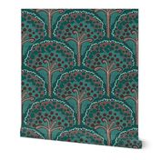 Earthy Woodland Whimsy - Dark Green/Brown Large