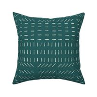 Line Dashes Geometric Green Small