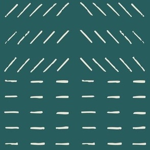 Line Dashes Geometric Green Small