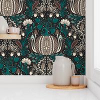  East Fork Pumpkin motifs - fall - floral - acorn - home decor - wallpaper - bedding -mushroom.