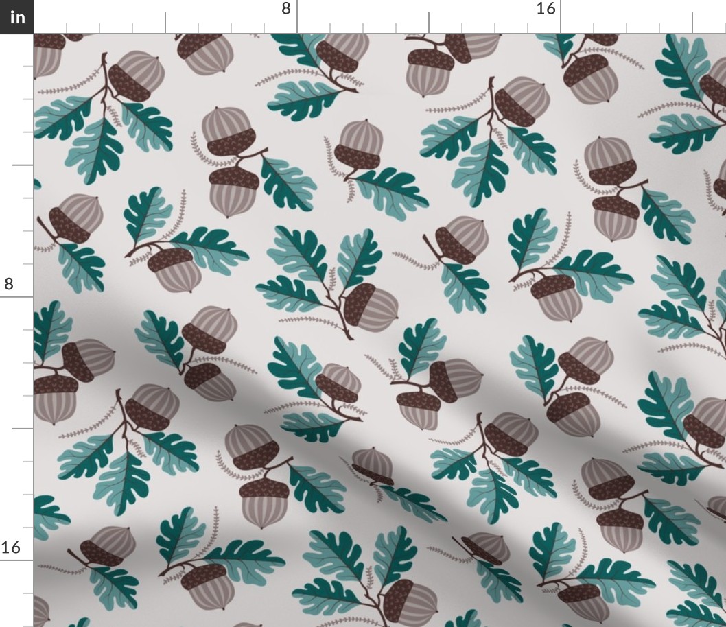 Acorn Fabric | Spoonflower