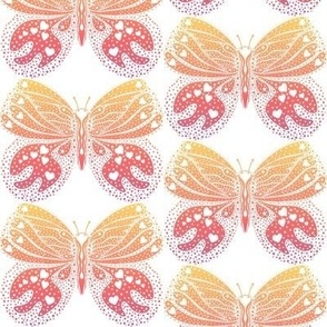 Pop Art Gradient Butterfly - Half Drop