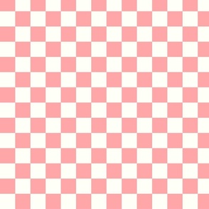 Muted Reddish Pink Checker, Checkered Fabric, Checkerboard Wallpaper, Checkered Wallpaper, Check , Retro Fabric, Home Decors