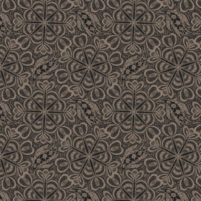 lace on charcoal gray background by rysunki_malunki
