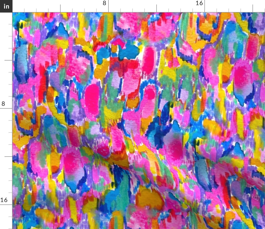 Spring Dreaming Colorful Painterly Abstract