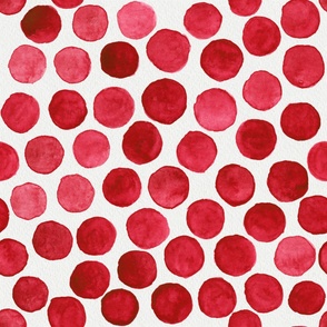 Watercolors Bubbles - Red
