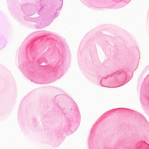 Watercolors Circles - Pale Pink