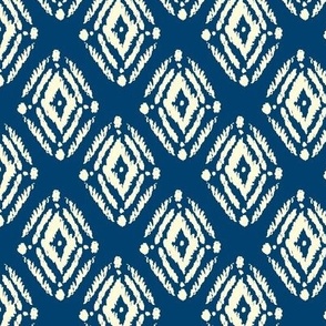 Ikat in Navy