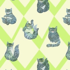 The Cat's Pajamas (greens)
