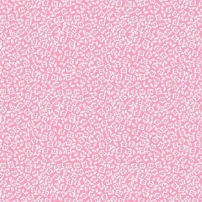 Dense Floral Field in Pink and White (Micro Mini)