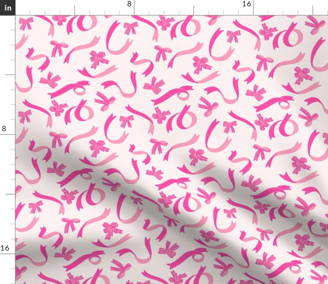 Ribbons and Bows in Candy Pink (Medium)