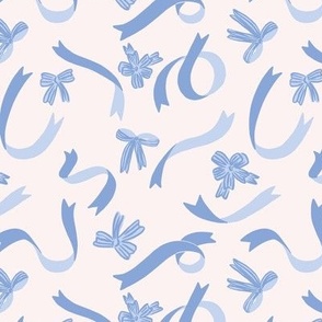 Ribbons and Bows in Light Sky Blue (Medium)