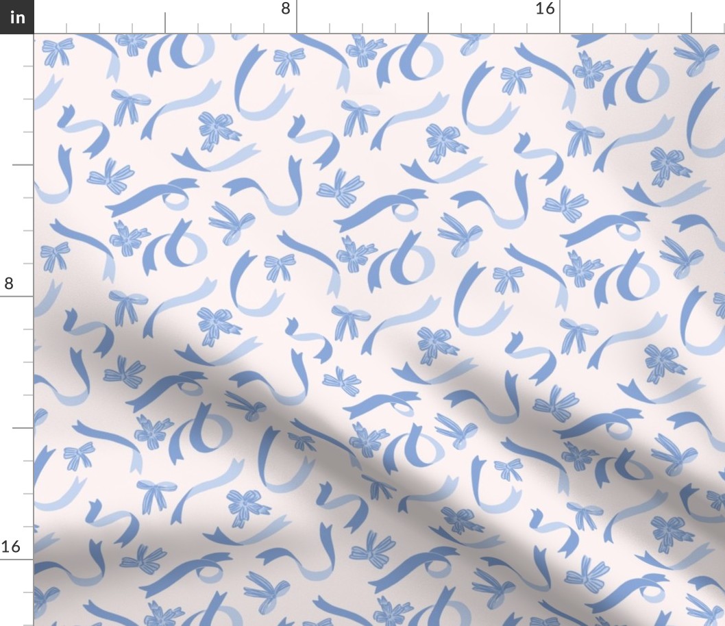 Ribbons and Bows in Light Sky Blue (Medium)