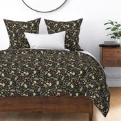 Forest Gifts Fall Floral | Midnight Black | Woodland