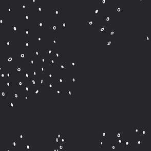 Minimalist Dot Texture | Large Scale | True Black, Bright White | Non directional