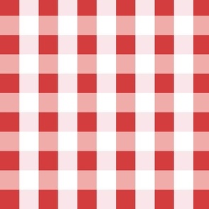 Valentine's Day checkerboard red, white, pink 1.5