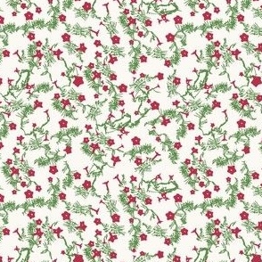 Flowery Bits - Red and Green