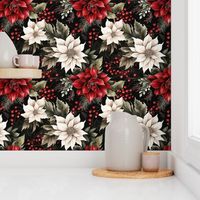 Christmas flowers_ elegant Poinsettia  (large size)