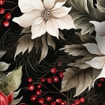 Christmas flowers_ elegant Poinsettia  (large size)