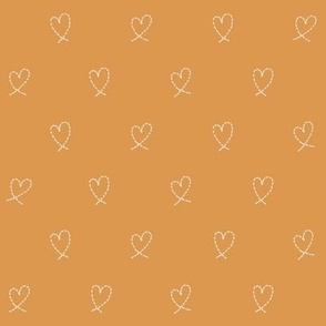 507 $ -Small scale ant trail dashed line love hearts for valentines, weddings, kids, children apparel, nursery wallpaper, cot sheets, duvet covers, table linen