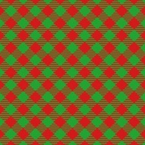 Christmas Gingham (Small Diagonal)