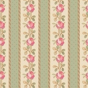Versaille rose stripe -smaller and vertical