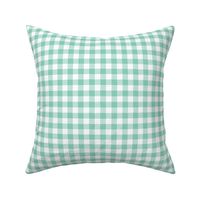 Gingham (Mint 0.5 inch check)