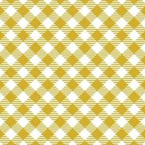 Gingham (Mustard Diagonal Small)