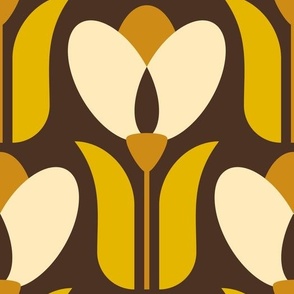 2862 C Large - retro tulips