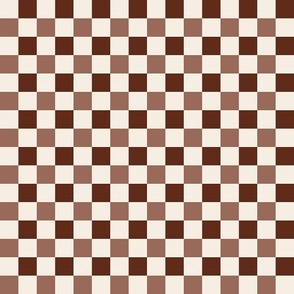 Checkerboard browns, neutrals 1x1