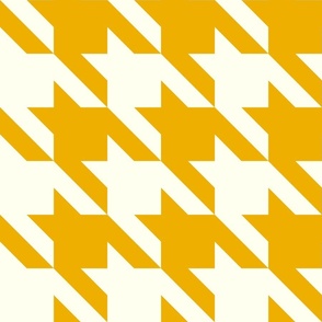 (L) Yellow and ivory houndstooth chr pattern