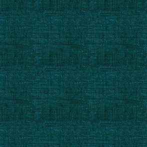 Solid dark teal green blue  with a faux burlap woven texture coordinate for Surrealist cubist faces