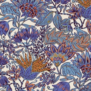 Indian floral persian purple (Large)