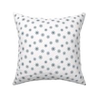 Scandinavian Christmas Snowflakes, Navy Blue and White, Winter Holiday, small