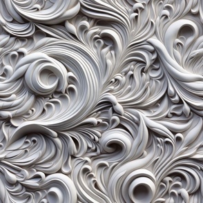 3D Bas-Relief seamless patterns-19