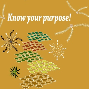 Know your purpose - orange and green