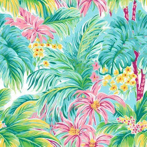 Preppy tropical  leaves 