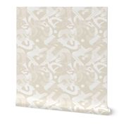 abstract artistic brushstroke beige tan vintage garden collection coordinating collections