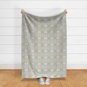 lacy daisy grid pale blue