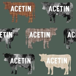 Acetin: Supa Mega Caps Font on 177-12 Cows