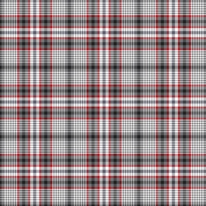 FS Black, Red, Gray and White Check Plaid