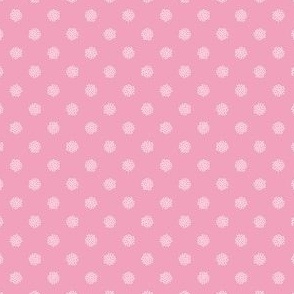 Dotted Speckles, pink with white spots